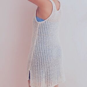 Aerie Coverup Netting Beige Medium